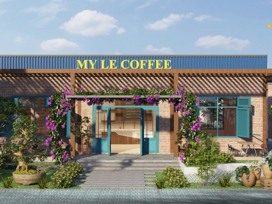Thiết Kế Thi Công Quán Cafe Tiền Chế Tại Bình Long Bình Phước